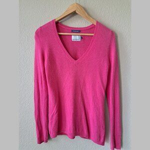 ❤️Escales Paris Vintage Y2K Chich Pink Sweater Shirt Size Petite Medium